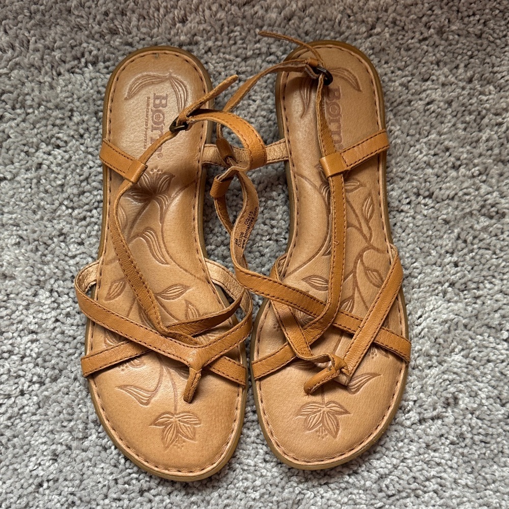 Born Women's Brown Strappy Sandals